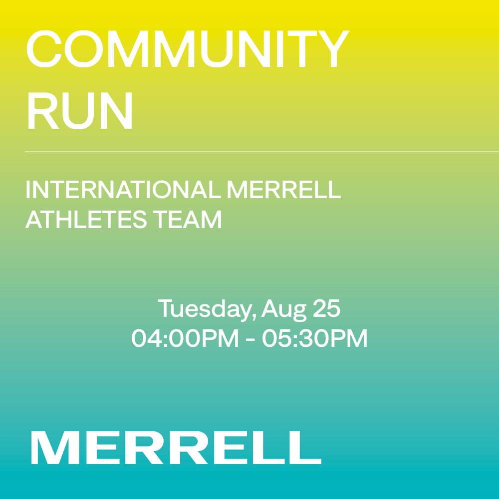 Community Run with International Merrell athlete team