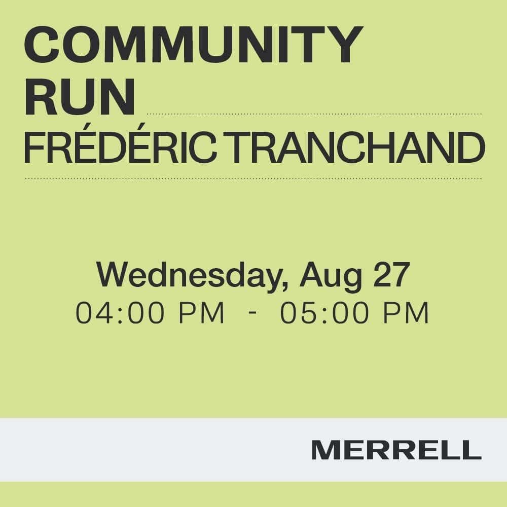 Community Run with Frederic Tranchand